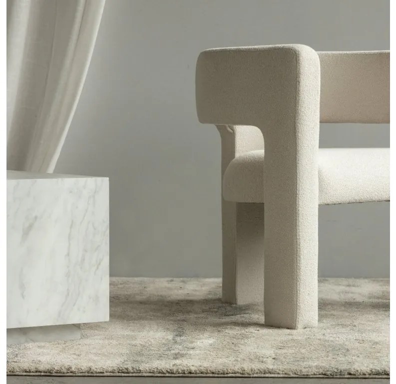 Fotoliu design bej deschis ALPAH LOOP