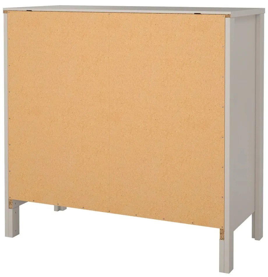 Comodă grej 82x80x38 cm Madrid – Tvilum
