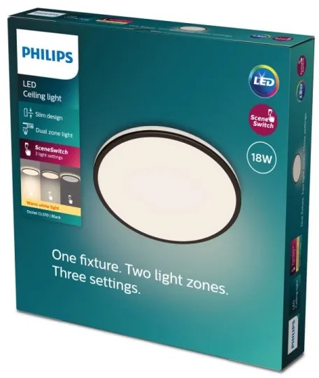 Plafonieră LED dimabilă OZZIET SCENE SWITCH LED/18W/230V 2700K Philips