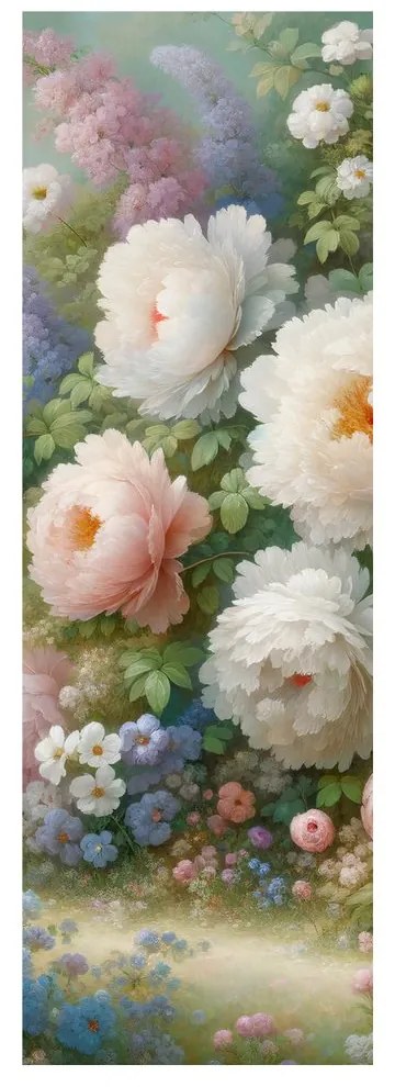 Tablou armonie florală în tonuri pastel