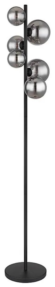Lampadar LED Globo 56133-6S RIHA 6xG9/3,5W/230V fumuriu/negru