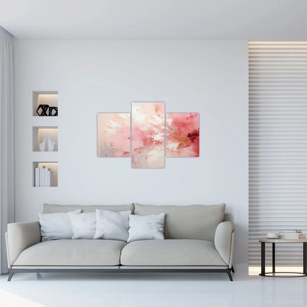 Tablou - Abstract roz (90x60 cm)