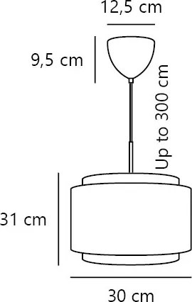 Lustra suspendata design decorativ Takai 30