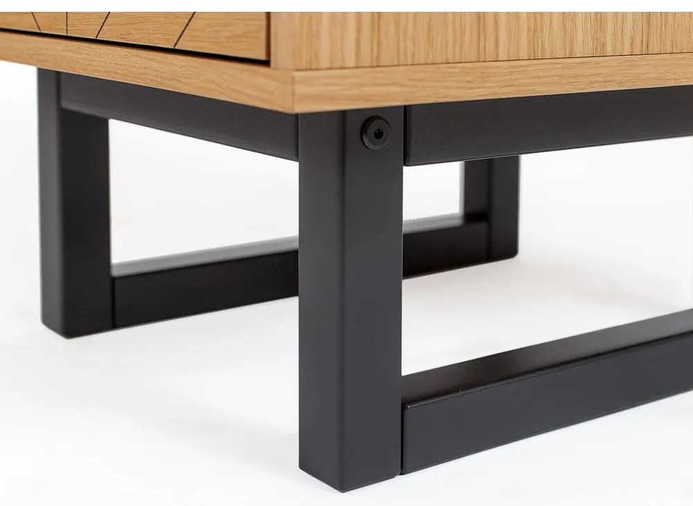 Comodă în decor de stejar Woodman Camden Narrow, 40 x 123 cm