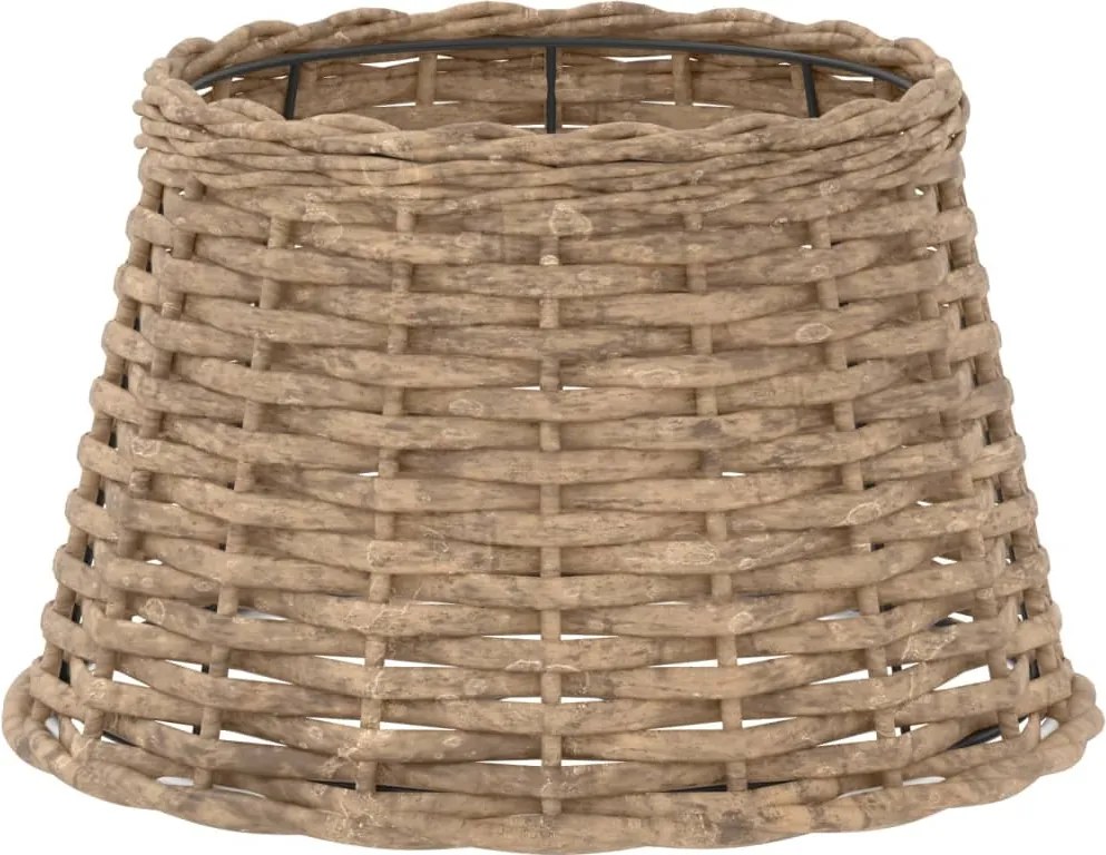 vidaXL Abajur veioză, maro, Ø38x23 cm, răchită