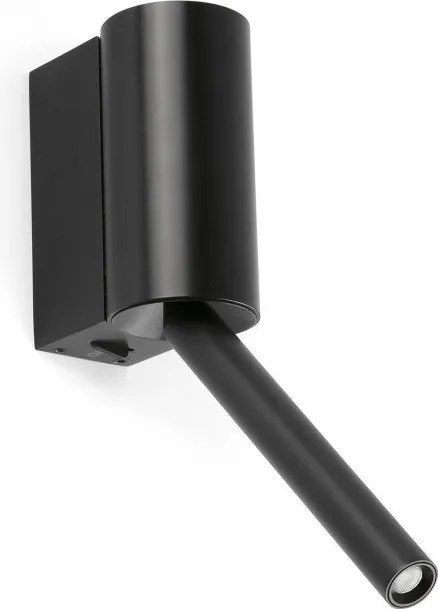Aplica LED cu reader directionabil DANTE negru 3W 2700K