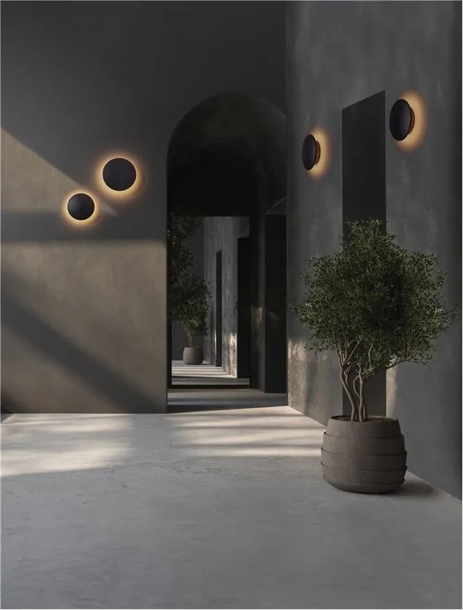 Aplica LED iluminat ambiental perete exterior IP65 VALNO D-24cm