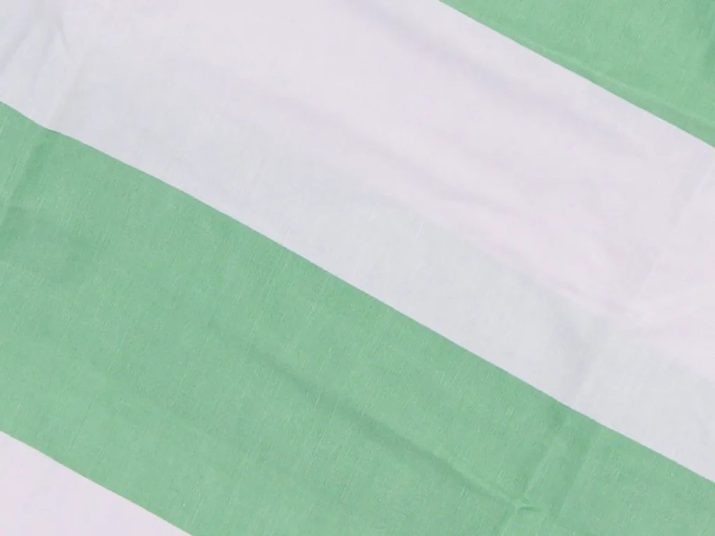 Lenjerie de pat din bumbac STRIPES alb-verde Dimensiune lenjerie de pat: 70 x 90 cm | 140 x 200 cm