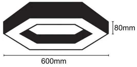 Plafonieră LED/28W/230V 4000K d. 60 cm