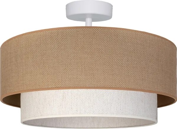 Brilagi - Lustră LED aplicată BOHO ECO, 1xE27/10W/230V, Ø 40 cm, bej/crem