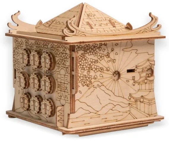 Puzzle din lemn, casa dragonului EscapeWelt