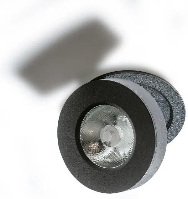 Spot LED incastrat directionabil de tavan/plafon IP54 FRIDA 7W 4000K negru