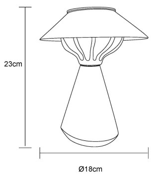 Globo 36639S - Lampă solară LED 10xLED/0,06W/1,2V IP44 maro