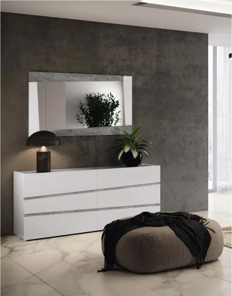 Comodă lemn masiv Alba Dream, 166,5 × 49 × 78 cm