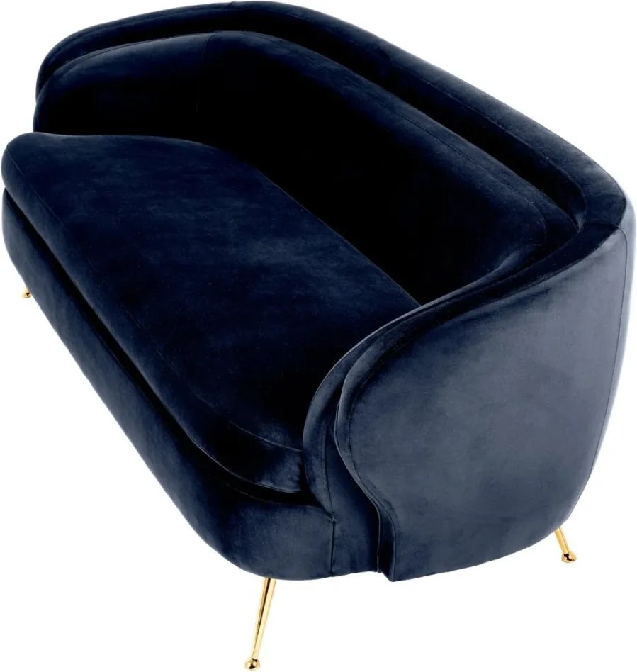Canapea eleganta design LUX Orion, savona midnight blue