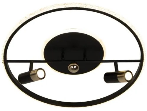 Plafonieră LED dimabilă LED/60W/230V 3000-6500K negru + telecomandă