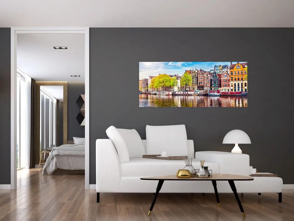 Tablou - Case dansatoare, Amsterdam (120x50 cm)