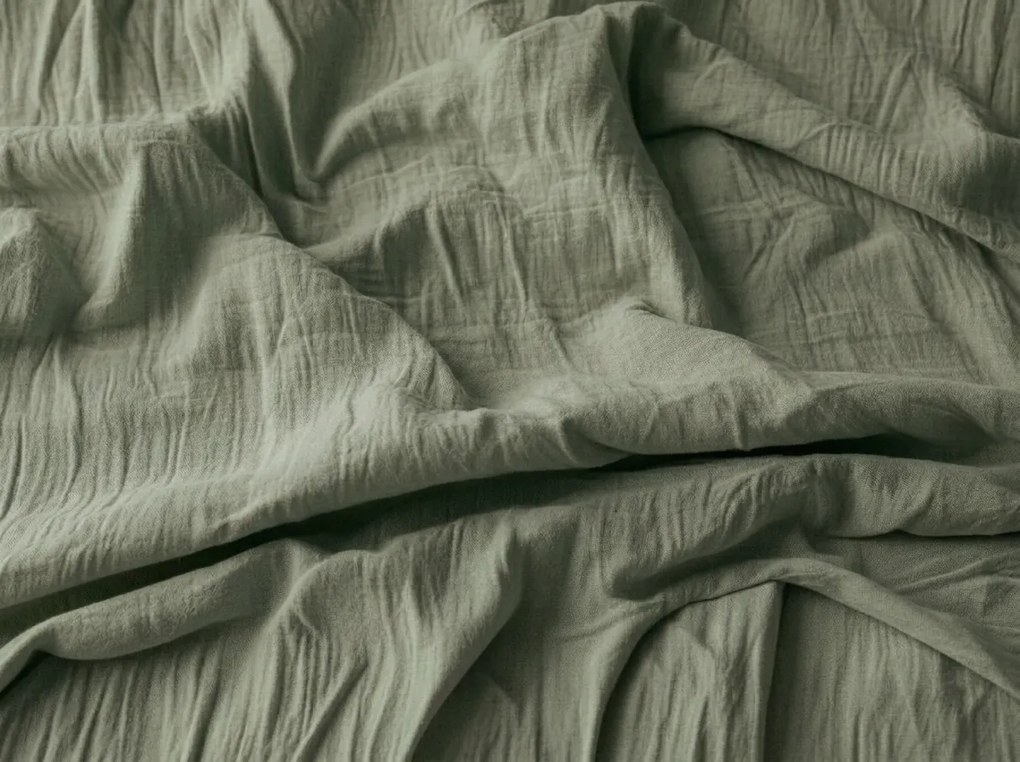 Lenjerie de pat musselin MUSSARI verde oliv Dimensiune lenjerie de pat: 70 x 90 cm | 140 x 200 cm
