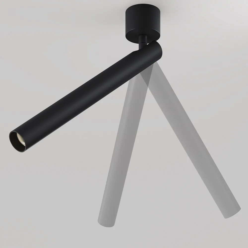 Spot LED aplicat directionabil stil minimalist Focus T negru