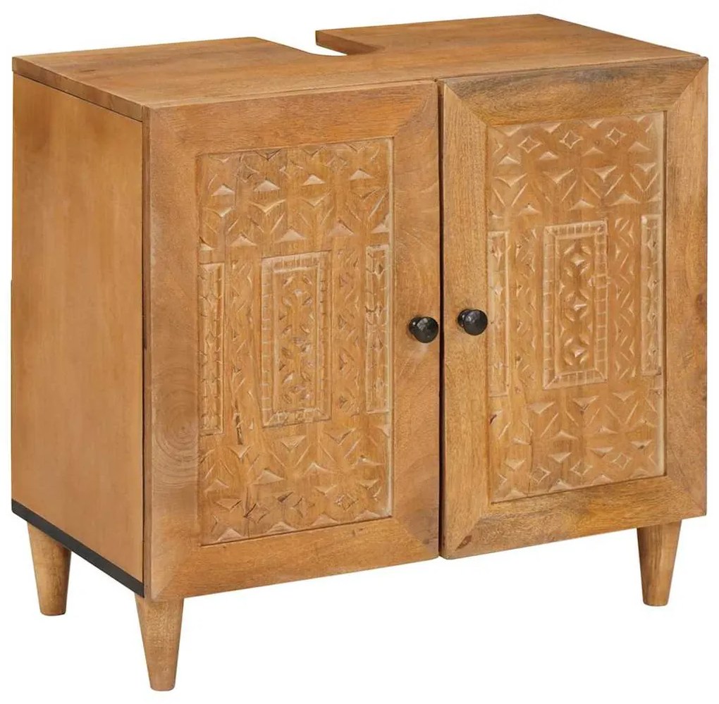 vidaXL Dulap de Baie Pe perete cu ușă Maro deschis 62 x 33 x 58 cm