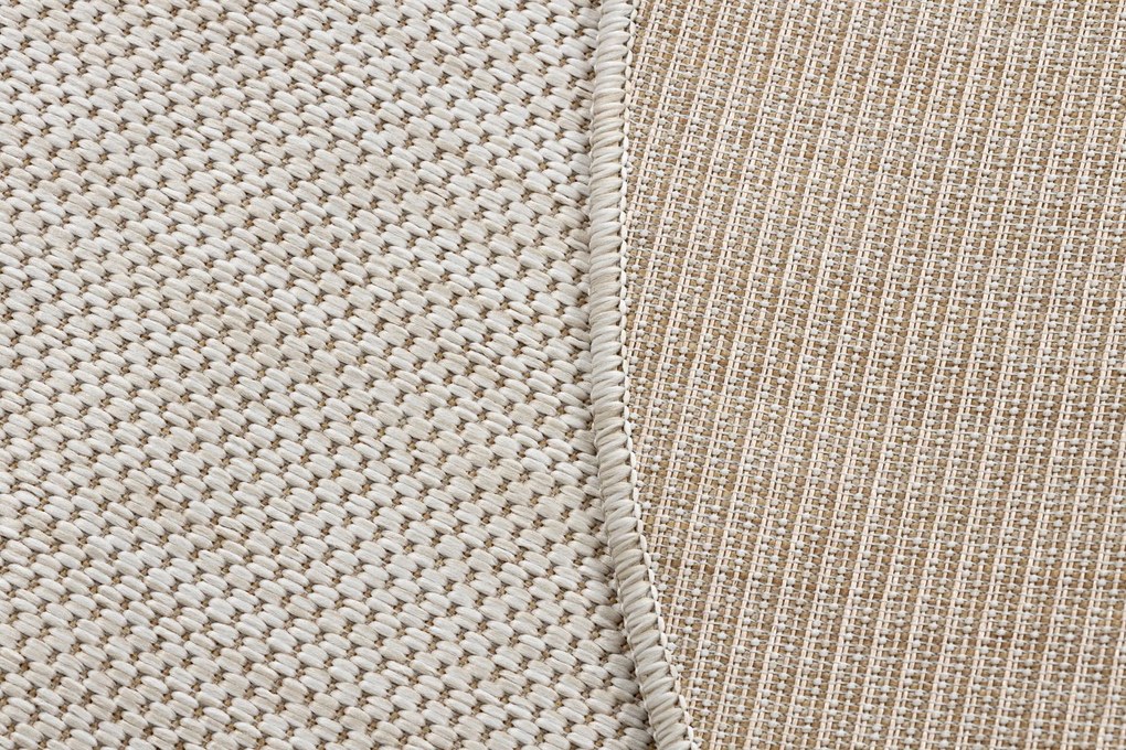 Covor SISAL SION cerc A5165A Melanj țesute plate ecru / cremă