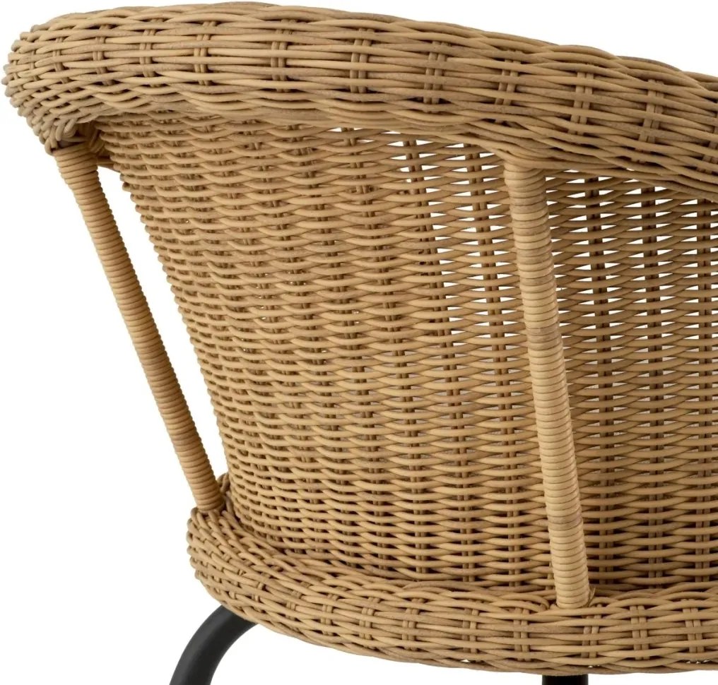 Scaun exterior/ interior design LUX, imitatie rattan, Nolan