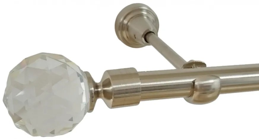Galerie simpla fara inele KULA CRYSTAL 19 mm INOX (Alege marime: 180 cm)
