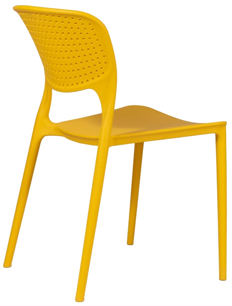 TODO Galben - SCAUN MODERN PENTRU BUCĂTĂRII, GRĂDINI, CAMERE DE CAFEA (FIXE)