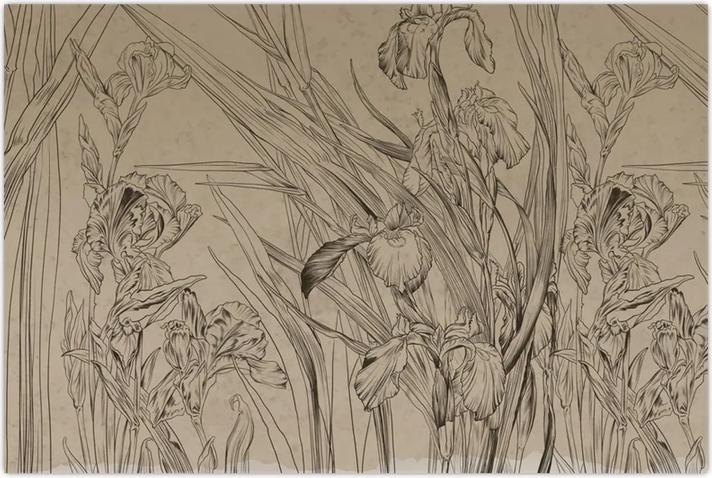 Tablou - Contururile plantelor (90x60 cm)