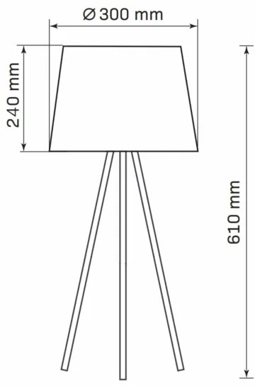 Lampă de masă ELENA 1xE27/20W/230V negru