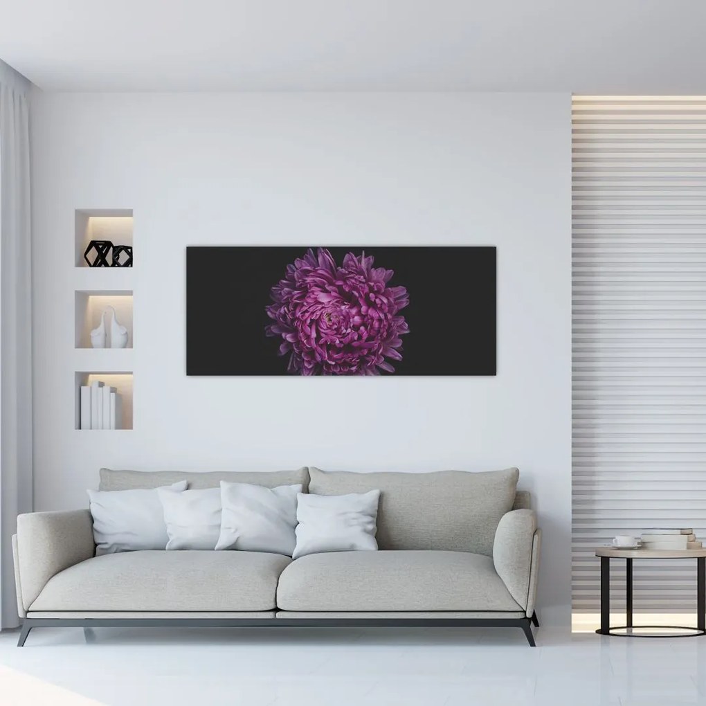 Tablou cu floare violetă (120x50 cm)