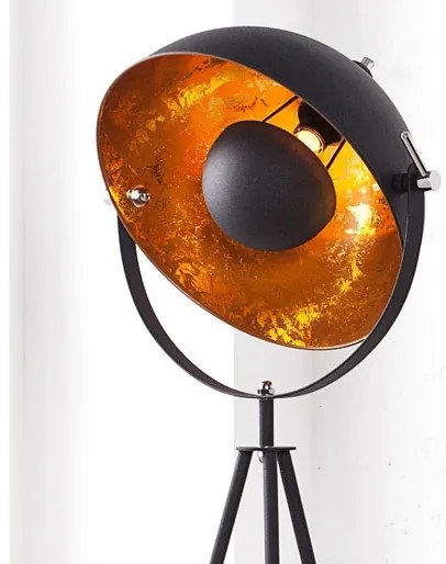 LAMPADAR DESIGN RETRO Studio negru/ auriu A-36617 VC