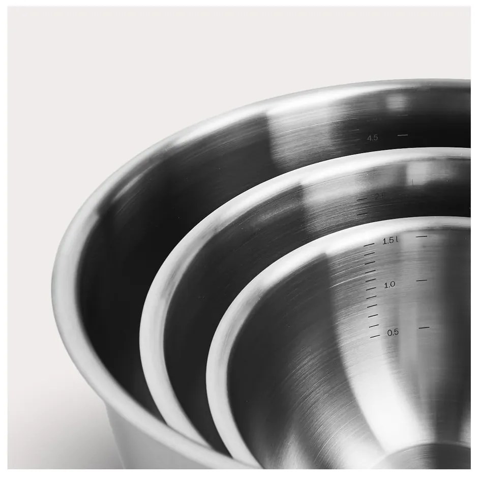 Boluri argintii 3 buc. din oțel inoxidabil ø 24 cm Lucca 3.0 – FABINI