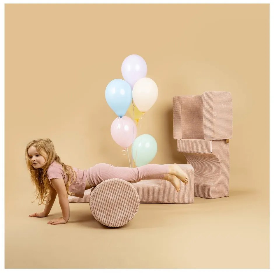 Teren de joacă din spumă gri 4 buc. din material textil înălțime 30 cm 45x170 cm Montessori – Meowbaby