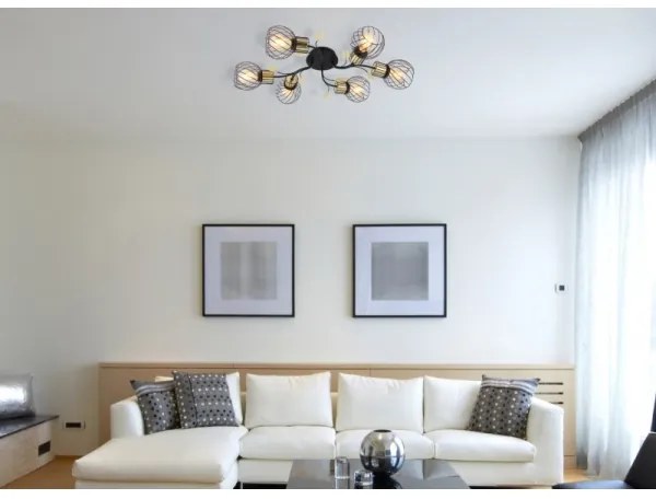 Lustră aplicată LALLY 6xE27/40W/230V Globo 54113-6D