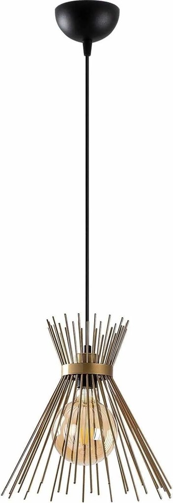 Lustra KIRPI 3082, negru, metal, 34x35-131 cm