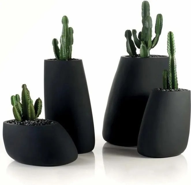 Ghiveci plante, flori design decorativ modern pentru amenajari interioare si exterioare, STONE PLANTER 55008R Vondom