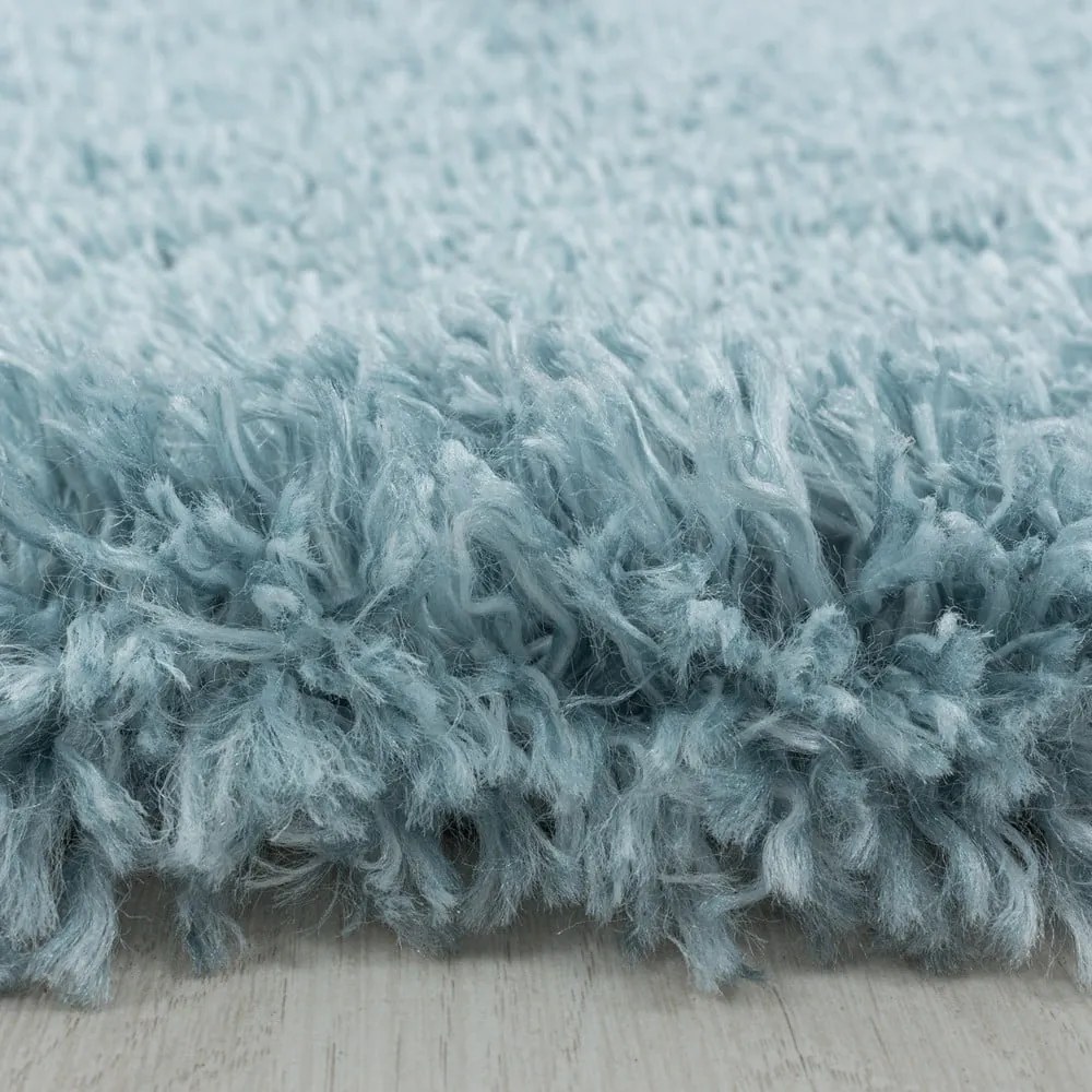 Covor albastru rotund ø 80 cm Fluffy – Ayyildiz Carpets