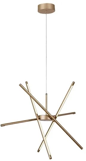 Lustră LED pe cablu Rabalux 72339 HENLI2 LED/40W/230V 3000K auriu