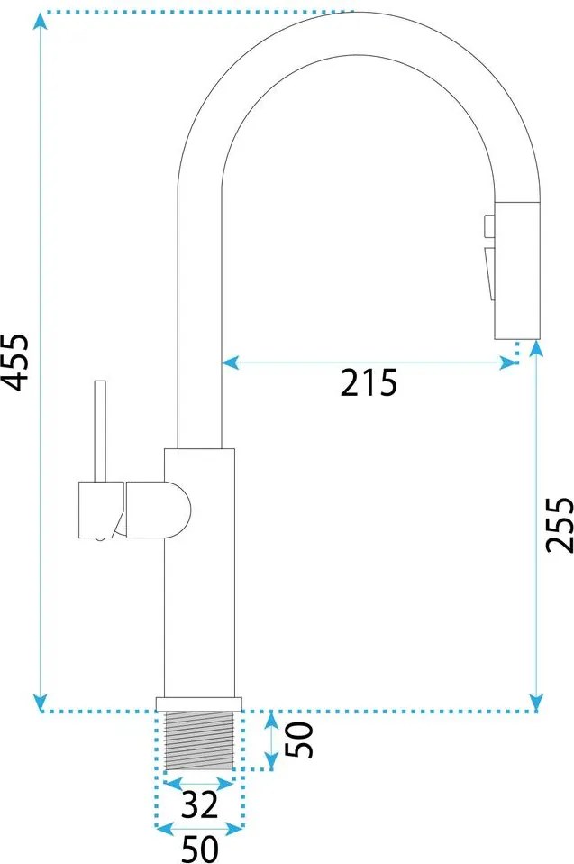 Baterie bucatarie Rea Master auriu periat