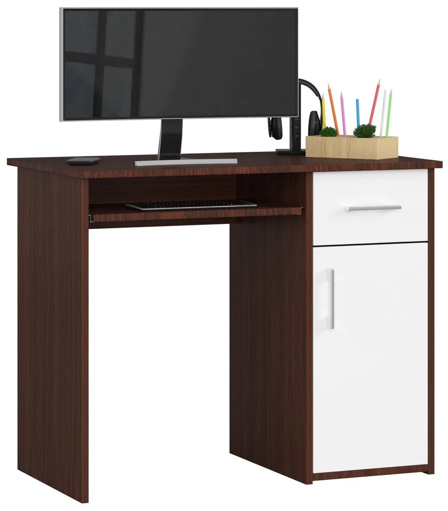 Masă PC Padma (wenge + alb). 1068864