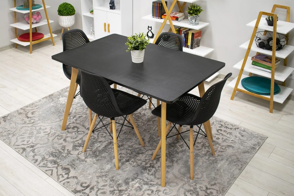 Scaun negru TROY