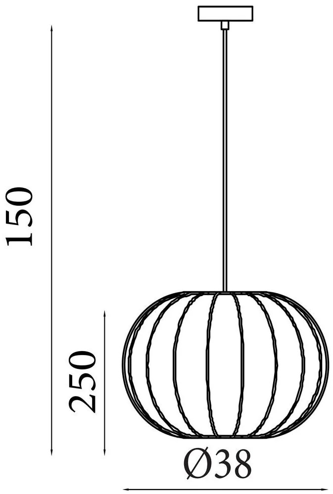 Lustra suspendata stil cocoon Radiant