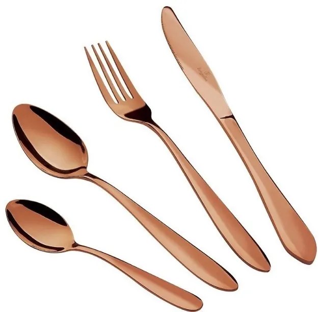 Set tacamuri 24 piese, 6 persoane, Rose Gold lucios Berlinger Haus BH 2623