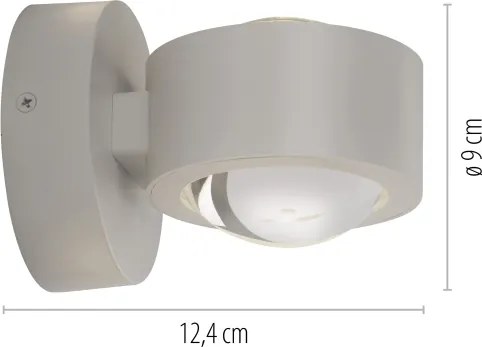 Schöner Wohnen CHIA 19331-39 - Aplică de perete LED 2xLED/2W/230V, gri