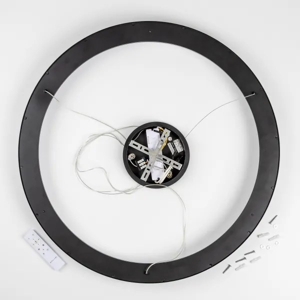 Brilagi - Lustră LED dimabilă FALCON II, 108 W, 230 V, 3000–6500K, Ø 80 cm, neagră + telecomandă