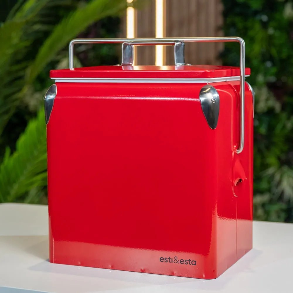 Lada frigorifica de gradina Retro rosu L29 cm
