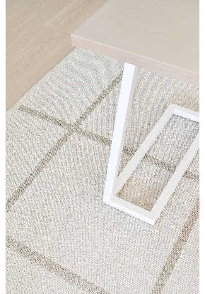 Covor pentru exterior și interior crem 70x100 cm Ada Fossil – Pappelina