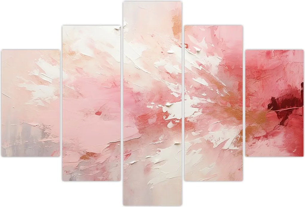 Tablou - Abstract roz (150x105 cm)