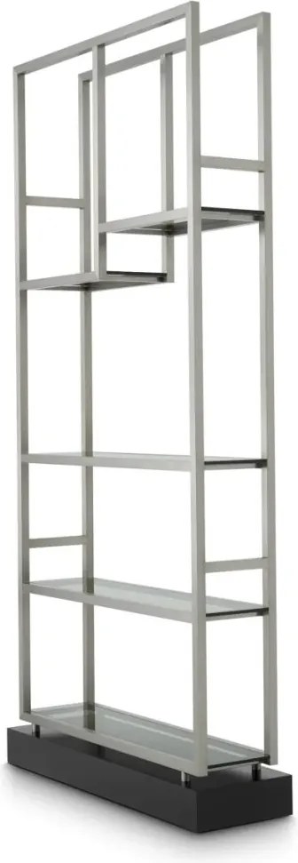 Raft design LUX, Otel Periat, Sticla Fumurie, Corrado I